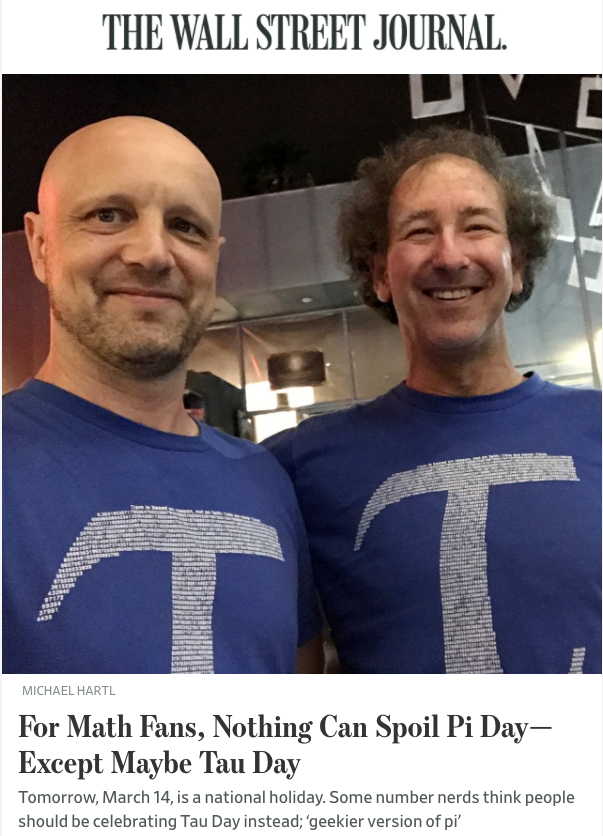 Tau in the Wall Street Journal