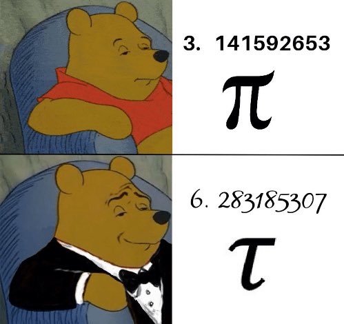 Winnie the Pooh pi, Tuxedo Winnie the Pooh tau